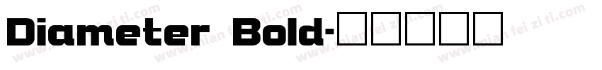 Diameter Bold字体转换